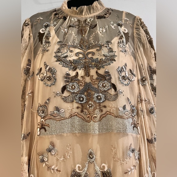 Zara | Dresses | Zara Limited Edition Victorian Beaded Dress | Poshmark